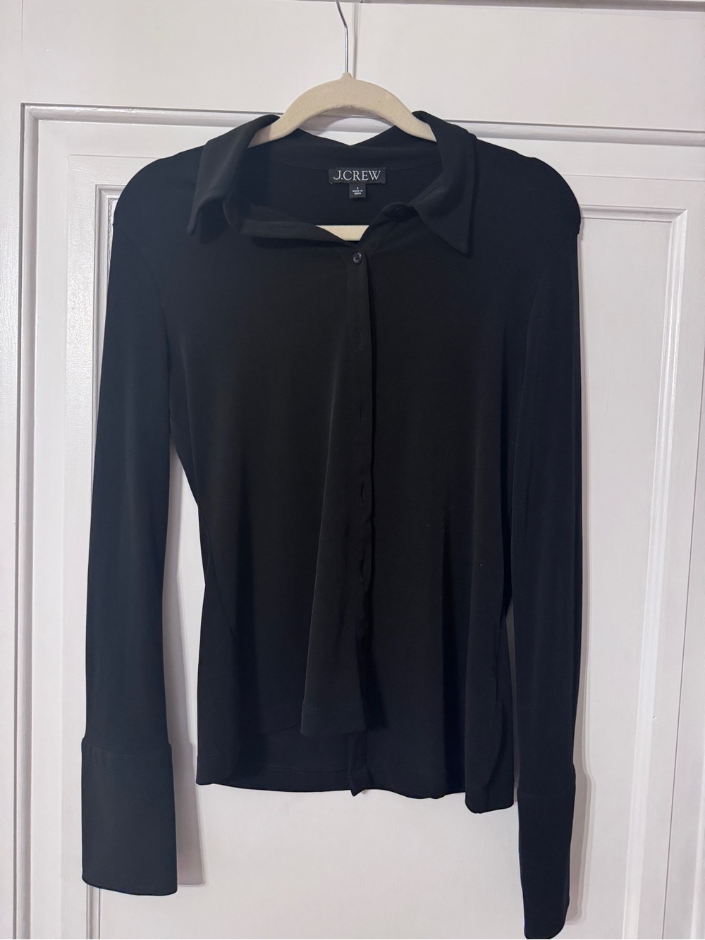 J. Crew Black Blouse Size Small